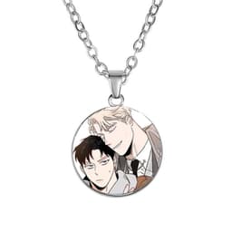 Vòng cổ in hình nhân vật ROSES AND CHAMPAGNE Hoa Hồng và Rượu Vang manhwa BL chibi xinh xắn phụ kiện trang sức 1