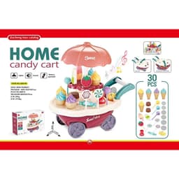 Đồ chơi xe đẩy kem có đèn nhạc 2 tầng 30 chi tiết cho bé Sankid 5