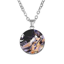 Vòng cổ in hình nhân vật GENSHIN IMPACT ver Gạch chéo game anime chibi xinh xắn phụ kiện trang sức 6