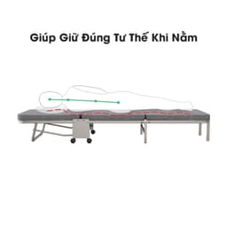 Giường gấp văn phòng Pehouse PH-23116 có bánh xe di chuyển, khung kim loại chắc chắn bảo hành 1 năm 22 6
