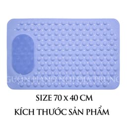 Thảm nhà tắm chống trượt LOMO massage chân chất liệu TPE đáy hút chân không treo tường, có lỗ thoát nước siêu nhanh 3