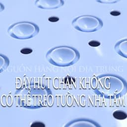 Thảm nhà tắm chống trượt LOMO massage chân chất liệu TPE đáy hút chân không treo tường, có lỗ thoát nước siêu nhanh 7