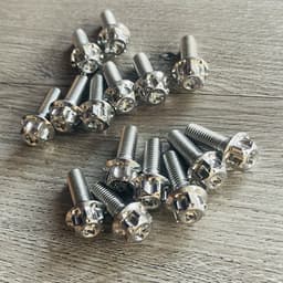 Ốc inox SALAYA size 8li15/8li25/8li30/8li40/8li60 ĐẦU TRỤ BÔNG cực sáng đẹp gắn dàn chân xe máy 3