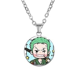 Vòng cổ in hình nhân vật ONE PIECE Đảo Hải Tặc ver Vuông game anime chibi xinh xắn phụ kiện trang sức 3