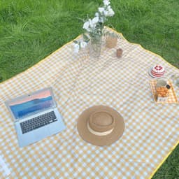 Thảm dã ngoại picnic 2m x 2m, thích hợp đi du lịch, đi phượt chụp ảnh, bạt trải cắm trại gấp gọn, không thấm nước 5