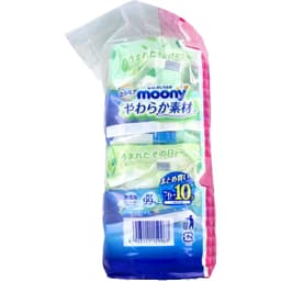 [Combo 10 gói] Khăn ướt Moony nội địa Nhật gói 76 tờ - Mẫu Ngẫu Nhiên 3