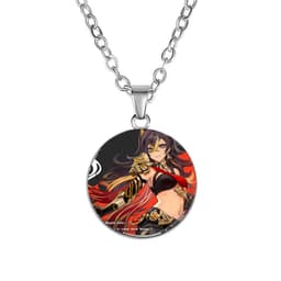 Vòng cổ in hình nhân vật GENSHIN IMPACT ver Gạch chéo game anime chibi xinh xắn phụ kiện trang sức 7