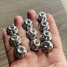 Ốc inox SALAYA size 8li15/8li25/8li30/8li40/8li60 ĐẦU TRỤ BÔNG cực sáng đẹp gắn dàn chân xe máy 4