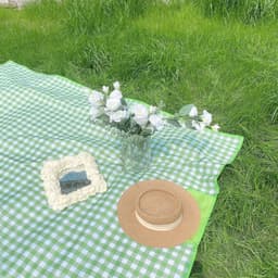 Thảm dã ngoại picnic 2m x 2m, thích hợp đi du lịch, đi phượt chụp ảnh, bạt trải cắm trại gấp gọn, không thấm nước 6