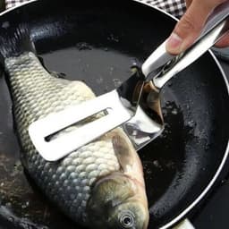 Kẹp Đồ Chiên Rán/Lật Bánh Inox 304, Kẹp chiên, xẻng gắp đồ ăn gắp thực phẩm thông minh bằng inox 7