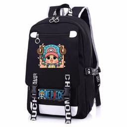 Balo nam nữ in hình ONE PIECE Đảo Hải Tặc ver Vuông anime cặp sách đi học tiện lợi thời trang 6