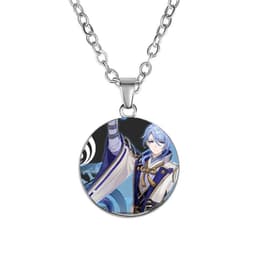 Vòng cổ in hình nhân vật GENSHIN IMPACT ver Gạch chéo game anime chibi xinh xắn phụ kiện trang sức 5