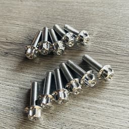 Ốc inox SALAYA size 8li15/8li25/8li30/8li40/8li60 ĐẦU TRỤ BÔNG cực sáng đẹp gắn dàn chân xe máy 1