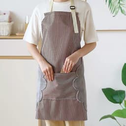 Tạp Dề Phong Cách Hàn Quốc Có Khăn Lau Tay Bên Hông, Tạp Dề Chống Thấm Nước Có Túi 8