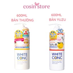 Sữa Tắm Trắng Da White Conc Body Nhật Bản 600ml 360ml 150ml WhiteConc Body Shampoo vitamin C 4