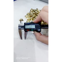 1KG Khoen ore mắt cáo 4mm,5mm,6mm,8mm,10mm bằng sắt xi màu VÀNG khuy ore mắt cáo bấm bạt, túi giấy Không long đền 9