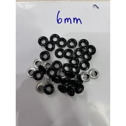 Khoen ore 6mm Khuy bấm giày xỏ lỗ dây dù giày thể thao Bằng Nhôm bọc sơn Nhiều màu Túi 100 cái Có long đền 6