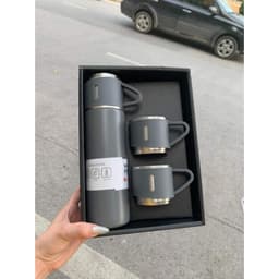 Bộ Bình Giữ Nhiệt Có Kèm 2 Cốc 500ML Lõi Inox Cao Cấp, Fullbox Làm Quà Tặng Sang Trọng Chất Lượng Cao 4