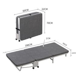Giường gấp văn phòng Pehouse PH-23116 có bánh xe di chuyển, khung kim loại chắc chắn bảo hành 1 năm 22 2