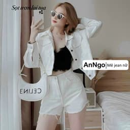 Quần short jean nữ vải denim lai tua cá tính bền đẹp, dễ phối đồ phong cách trẻ trung 7