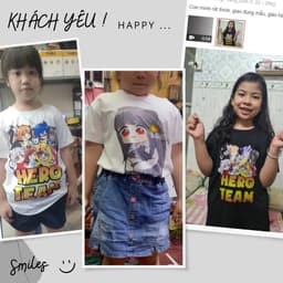 Áo thun bé gái Simmy Hero Team chibi siêu đẹp 4