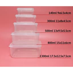 Chọn cỡ - Hộp thực phẩm có nắp Song Long dung tích 150/300/500/800/1300ml , hộp trữ đông dùng được trong lò vi sóng 8