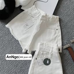 Quần short jean nữ vải denim lai tua cá tính bền đẹp, dễ phối đồ phong cách trẻ trung 2