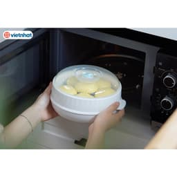 Bộ Khay Hấp Lò Vi Sóng 2 Tầng 5625 Chịu Nhiệt Tốt Việt Nhật - Việt Nhật Plastic HN 7