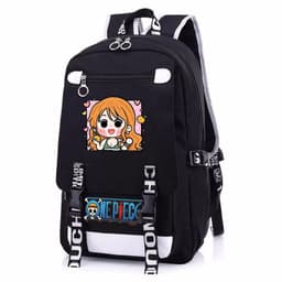 Balo nam nữ in hình ONE PIECE Đảo Hải Tặc ver Vuông anime cặp sách đi học tiện lợi thời trang 8