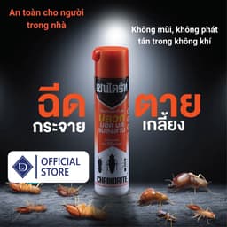 Bình xịt muỗi, kiến, gián ChainDrite Thái Lan 600ml, xịt côn trùng an toàn tuyệt đối cho gia đình 5