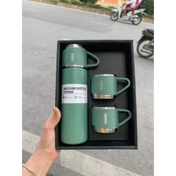 Bộ Bình Giữ Nhiệt Có Kèm 2 Cốc 500ML Lõi Inox Cao Cấp, Fullbox Làm Quà Tặng Sang Trọng Chất Lượng Cao 6