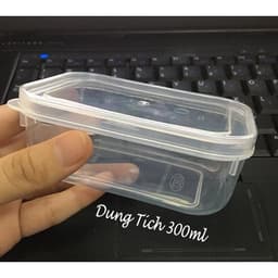 Chọn cỡ - Hộp thực phẩm có nắp Song Long dung tích 150/300/500/800/1300ml , hộp trữ đông dùng được trong lò vi sóng 7