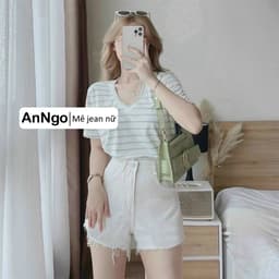 Quần short jean nữ vải denim lai tua cá tính bền đẹp, dễ phối đồ phong cách trẻ trung 8