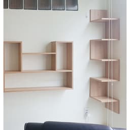 Kệ Gỗ Treo Góc Tường 5 Tầng 3