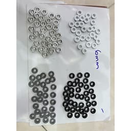 Khoen ore 6mm Khuy bấm giày xỏ lỗ dây dù giày thể thao Bằng Nhôm bọc sơn Nhiều màu Túi 100 cái Có long đền 8