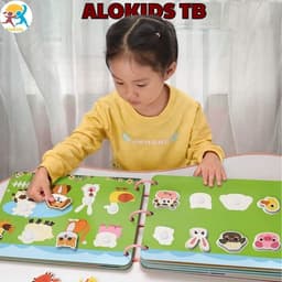 Học Liệu Bóc Dán Montessori 17 Chủ Đề Đồ Chơi Giáo Dục Sớm Cho Bé  Alokidstb Tái Sử Dụng Nhiều Lần 1