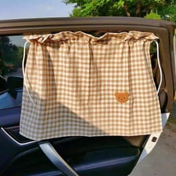 [Sẵn] Rèm che nắng oto vải cotton dễ sử dụng, chất liệu thân thiện trẻ em phong cách Châu Âu 8