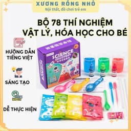 Bộ 78 Thí Nghiệm Khoa Học Vật Lý, Hóa Học Cho Trẻ Em Khám Phá Nguyên Lý Khoa Học (Có Kèm Hướng Dẫn Tiếng Việt) 2
