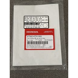 tem thông số xe wave nhỏ zx 100 chính hãng (A51) 87560KTM900 87506GBGB20 87507GBGB20 87505GBGB20 2