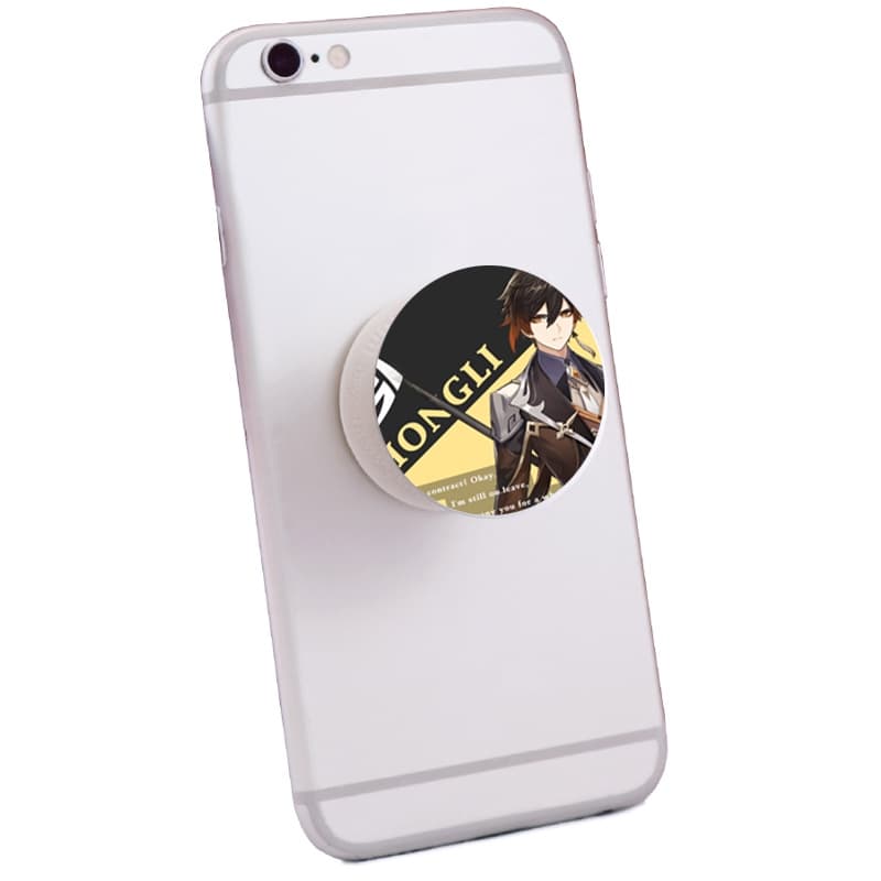 Giá đỡ điện thoại pop socket in hình GENSHIN IMPACT ver Gạch chéo tiện lợi xinh xắn anime chibi