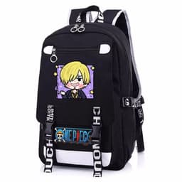 Balo nam nữ in hình ONE PIECE Đảo Hải Tặc ver Vuông anime cặp sách đi học tiện lợi thời trang 5