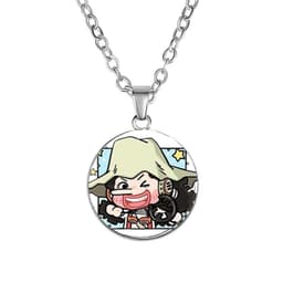 Vòng cổ in hình nhân vật ONE PIECE Đảo Hải Tặc ver Vuông game anime chibi xinh xắn phụ kiện trang sức 7