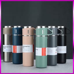 Bộ Bình Giữ Nhiệt Có Kèm 2 Cốc 500ML Lõi Inox Cao Cấp, Fullbox Làm Quà Tặng Sang Trọng Chất Lượng Cao 3