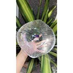 Đĩa thuỷ tinh hình chiếc lá đựng hoa quả bánh kẹo 3