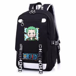 Balo nam nữ in hình ONE PIECE Đảo Hải Tặc ver Vuông anime cặp sách đi học tiện lợi thời trang 3