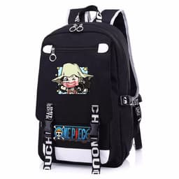 Balo nam nữ in hình ONE PIECE Đảo Hải Tặc ver Vuông anime cặp sách đi học tiện lợi thời trang 7