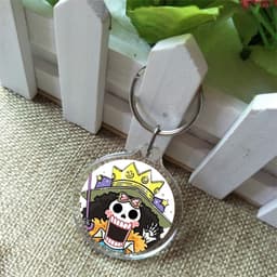 ( Tròn ) Móc khóa IN HÌNH ONE PIECE Đảo Hải Tặc ver Vuông anime chibi đáng yêu tiện lợi 4