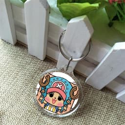 ( Tròn ) Móc khóa IN HÌNH ONE PIECE Đảo Hải Tặc ver Vuông anime chibi đáng yêu tiện lợi 6
