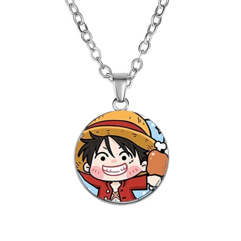 Vòng cổ in hình nhân vật ONE PIECE Đảo Hải Tặc ver Vuông game anime chibi xinh xắn phụ kiện trang sức