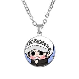 Vòng cổ in hình nhân vật ONE PIECE Đảo Hải Tặc ver Vuông game anime chibi xinh xắn phụ kiện trang sức 9